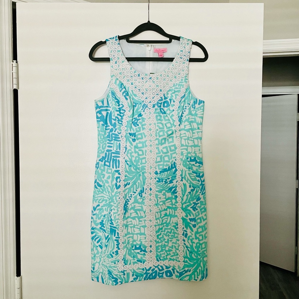 NWT Lilly Pulitzer Shift Dress in Seaside Aqua, 2